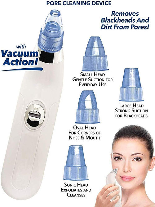 Derma Suction Facial Pore Cleanser - Blackhead Whitehead Remover Suction Machine