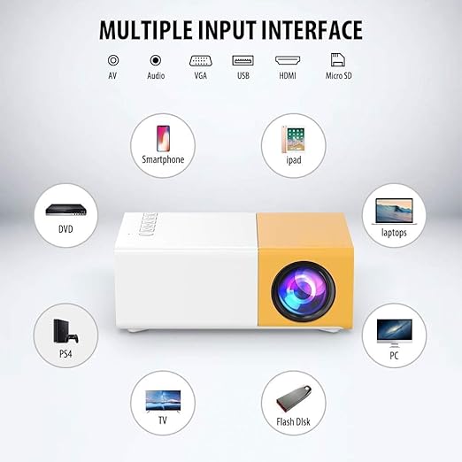 LED Home HD Mini Portable Micro Projector